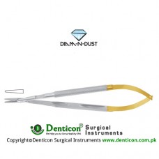 Diam-n-Dust™ Micro Needle Holder Straight - Round Handle - With Lock Stainless Steel, 18 cm - 7"